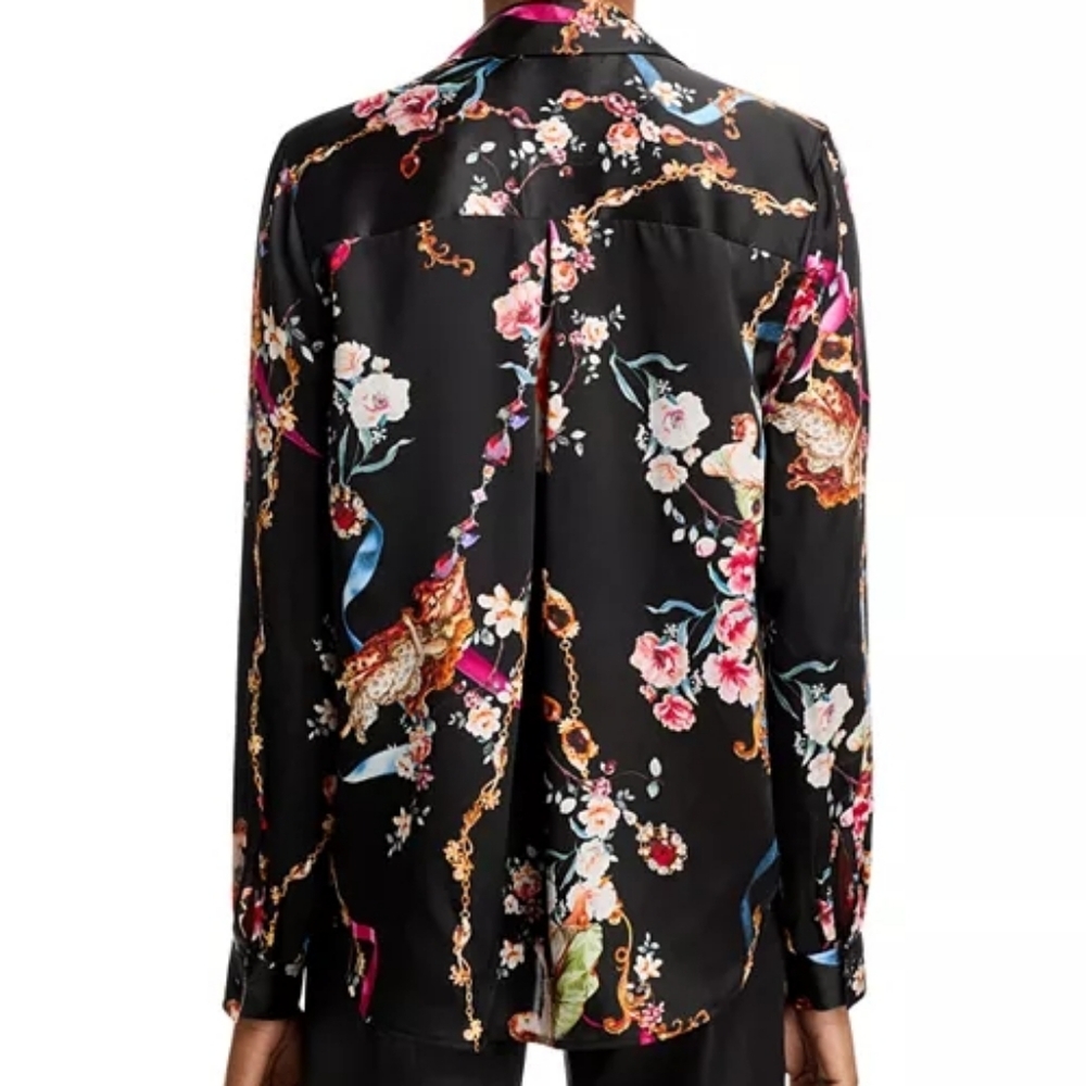 L’Agence Tyler Silk Blouse Women’s - Picture 6 of 8